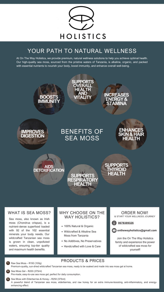 Organic Seamoss Gel - Elderberry & Honey